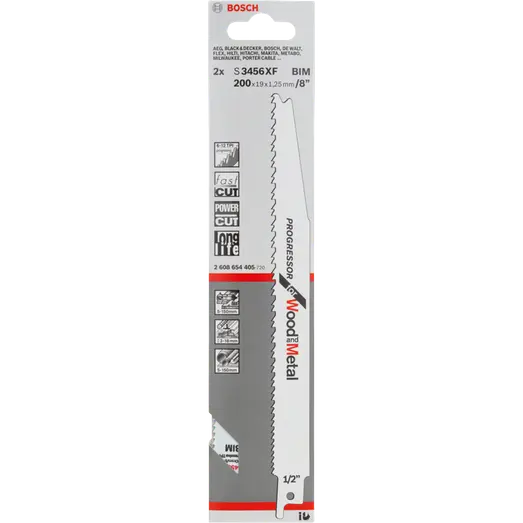 Bosch Bajonetsavklinge S 3456 XF til metal og træ