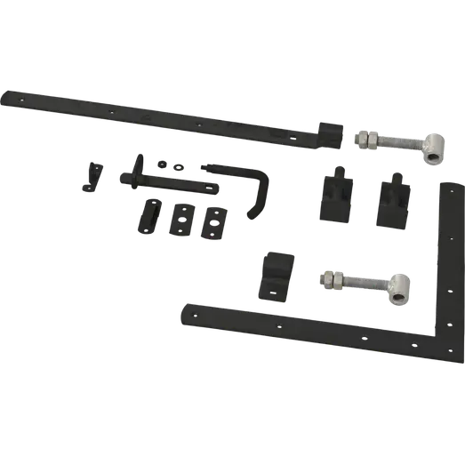 PLUS Sendai enkeltlåge 100×80 cm sort inkl. sort beslag