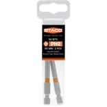 Staco 1/4" PH2 bit orange 89 mm 2 stk.