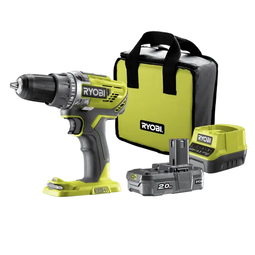 Ryobi R18DD3-120S bore-/skruemaskine 18V ONE+ 1x2,0 Ah