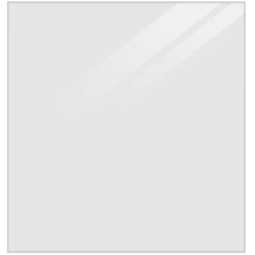 PLUS Lamineret glashegn 90×91 cm røgfarvet gråsort m/galv. beslag