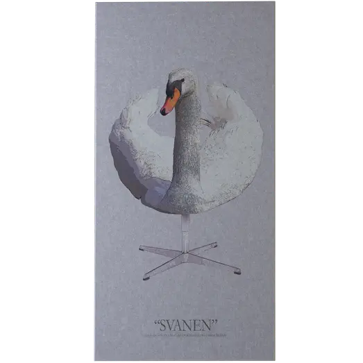 Art-Acoustic akustikbillede Svanen 9x600x1200 mm lys grå