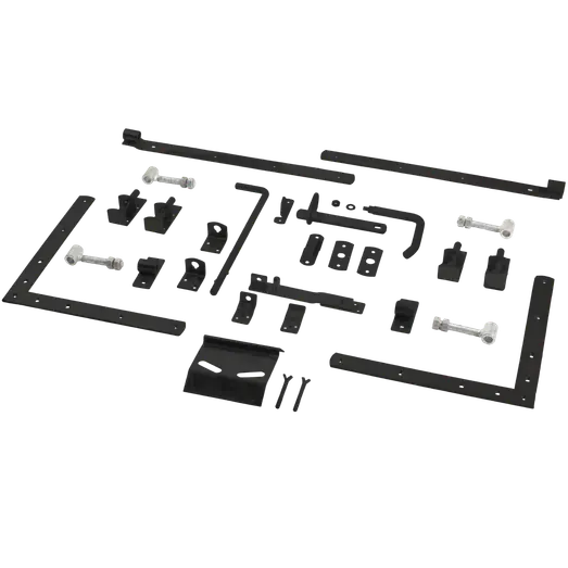 PLUS Sendai dobbeltlåge 200×140 cm sort inkl. sort beslag
