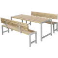 Plus Plankesæt m/2 ryglæn  186 cm  ThermoWood®