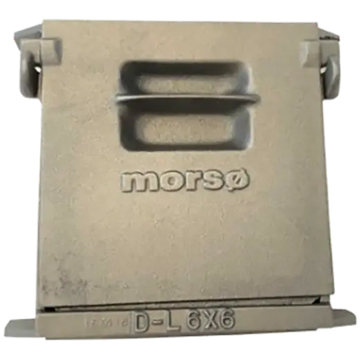 Morsø rensedør dobbelt 6x6" rå støbejern