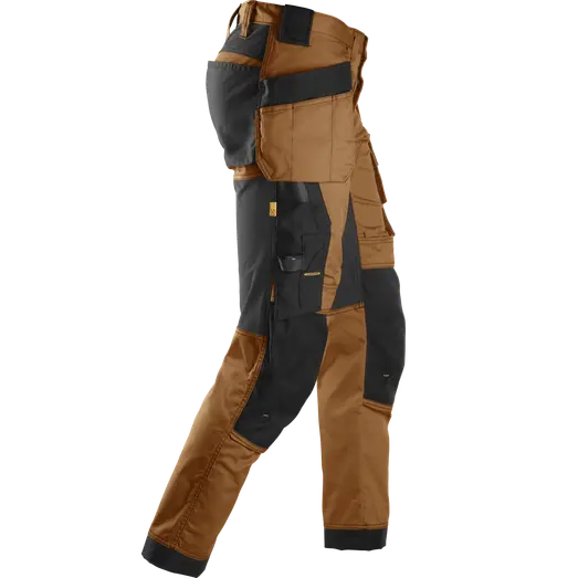 Snickers AllroundWork stretchbukser brun/sort