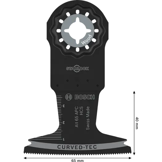 Bosch Wood skæreklinge AII 65 APC, Starlock, 65x40 mm