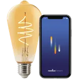 Nordlux smart pære LED E27 ST64 4,7W ravfarvet