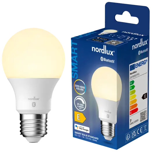 Nordlux smart pære E27 A60 SMD 8,5W hvid