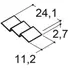 Scanbad skuffedisplay 11,2x2,7x24,1 cm sort
