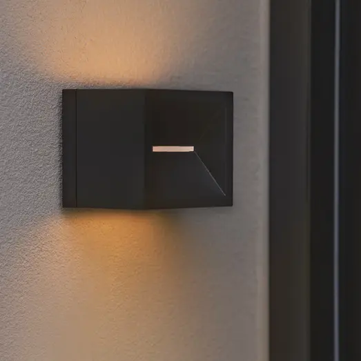 Nordlux Rivo udendørs LED væglampe sort