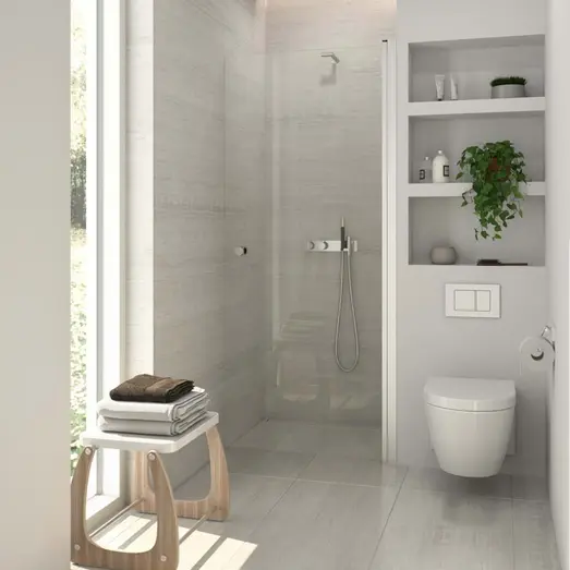 Scanbad brusedør A - klart glas 200 x 99 cm