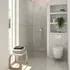 Scanbad brusedør A - klart glas 200 x 99 cm
