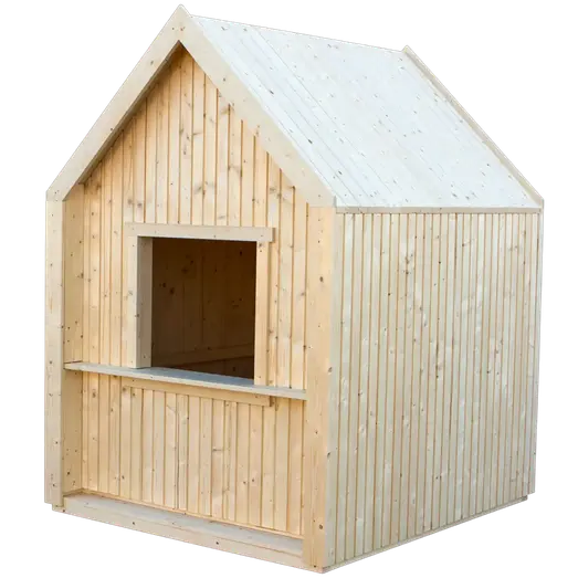 PLUS Classic legehus 144×124 cm ubehandlet