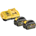 DeWALT DCB118T2 54V XR flexvolt oplader 2x6.0 Ah batterier