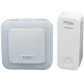 FESH 102050 dørklokke trådløs Wi-Fi til 4 tryk hvid