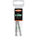 Staco 1/4" TX20 bit grøn 89 mm 2 stk.