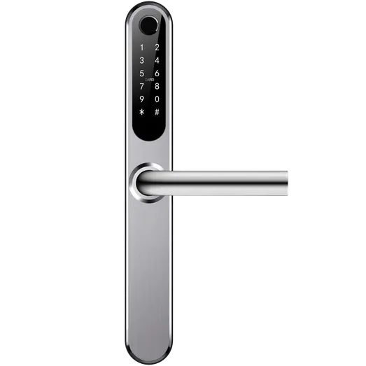 Jasa GUARD smalprofil elektronisk dørlås børstet stål