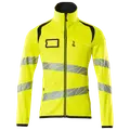 Mascot Accelerate Safe fleecetrøje med lynlås hi-vis gul/mørk marine