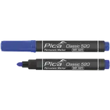 PICA permanent marker 1-4 mm rund spids blå