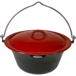 Bon-fire gryde 15 l, sort emalje