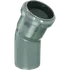 Bøjning PP 110 mm grå