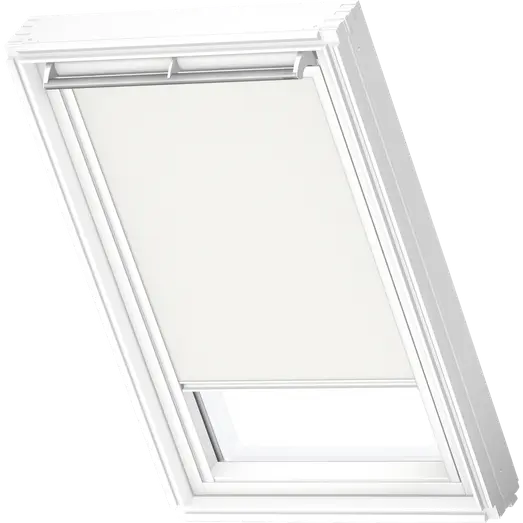 VELUX mørklægning manuel DKL MK04 hvid hvide skinner, 78 x 98 cm