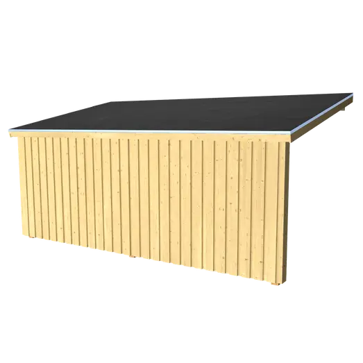 Plus Nordic Multi havehus vægmodel 9,5 m² med åben front