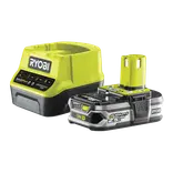 Ryobi RC18120-125 batteri og lader 18V ONE+