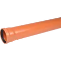 Wavin kloakrør PVC-ML rød 110x2000 mm