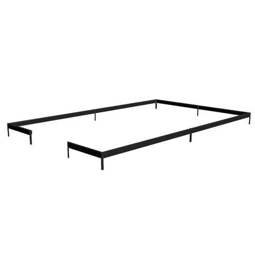 Stålfundament til Juliana Gartner 21,4 m² - Sort