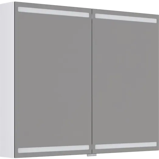 Scanbad Level spejlskab 100x80cm mat hvid
