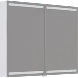 Scanbad Level spejlskab 100x80cm mat hvid