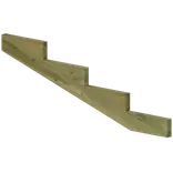 Plus trappevange 4 trin 19° 156x52 cm tryk imp.