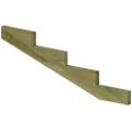 Plus trappevange 4 trin 19° 156x52 cm tryk imp.