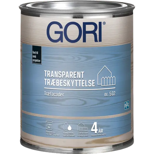 GORI 502 transparent træbeskyttelse transparent base 40 0,75 L