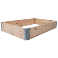 Palleramme natur - 19,5 x 80 x 120 cm