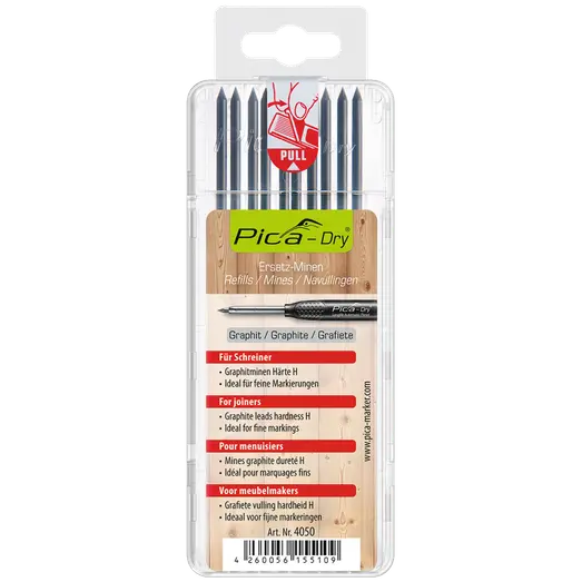 Pica dry refill grafit 10 stk. 10H 