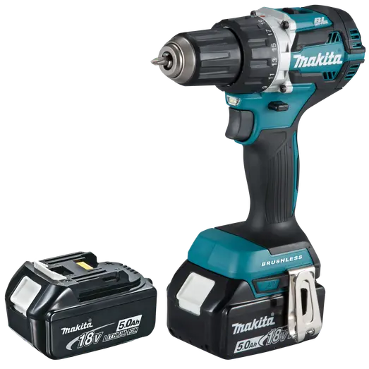 Makita DDF484RT2-DAV bore/skruemaskine 18V LXT 2x5,0 Ah batteri og lader