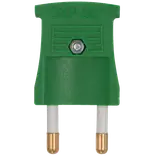 Stikprop flad 250V grøn