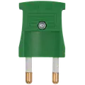 Stikprop flad 250V grøn