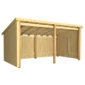 Plus Nordic Multi havehus 9,5 m² 2 moduler med åben front