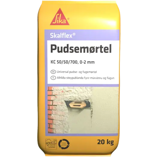 Skalflex pudsemørtel KC50/50/700 0-2mm - 20 kg