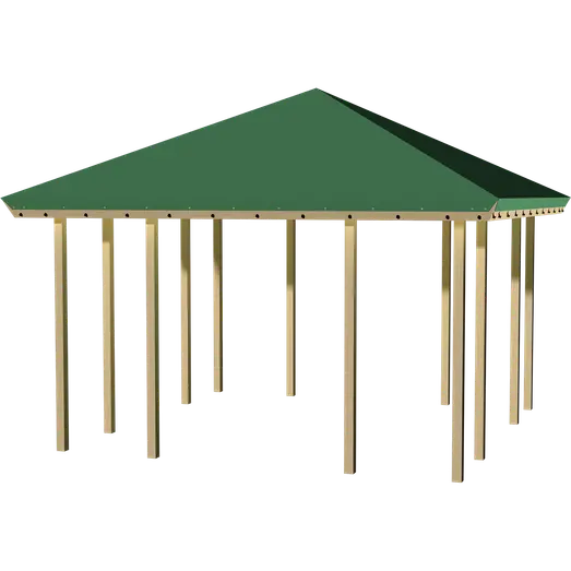 Plus Pavillon m/tagdug  - ej hvidgrundet