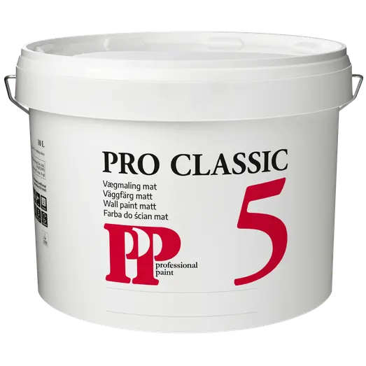 PP Pro Classic 5 vægmaling lys råhvid 10 L