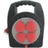 E-Line kabeltromle mini med 4 udtag 15 m