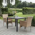 Guldborg havemøbelsæt med Toscana kurvestole rattan natur