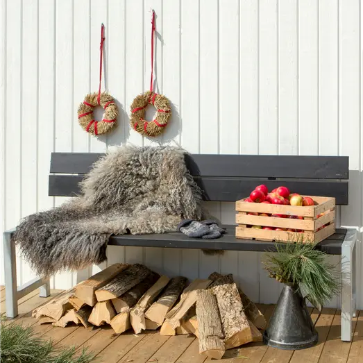 Plus plankebænk med ryglæn 176 cm