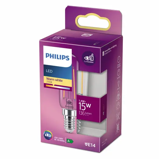 Philips Krone LED pære E14 15W 1 pack