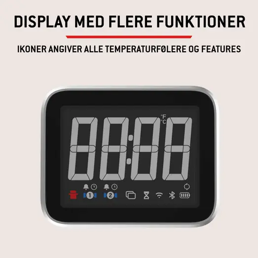 Weber smart hub grilltermometer m/display og booster